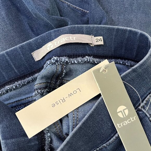 TRACTR Women's Low Rise Flared Blue Jeans - Size 24 (25") - NWT - Picture 5 of 5